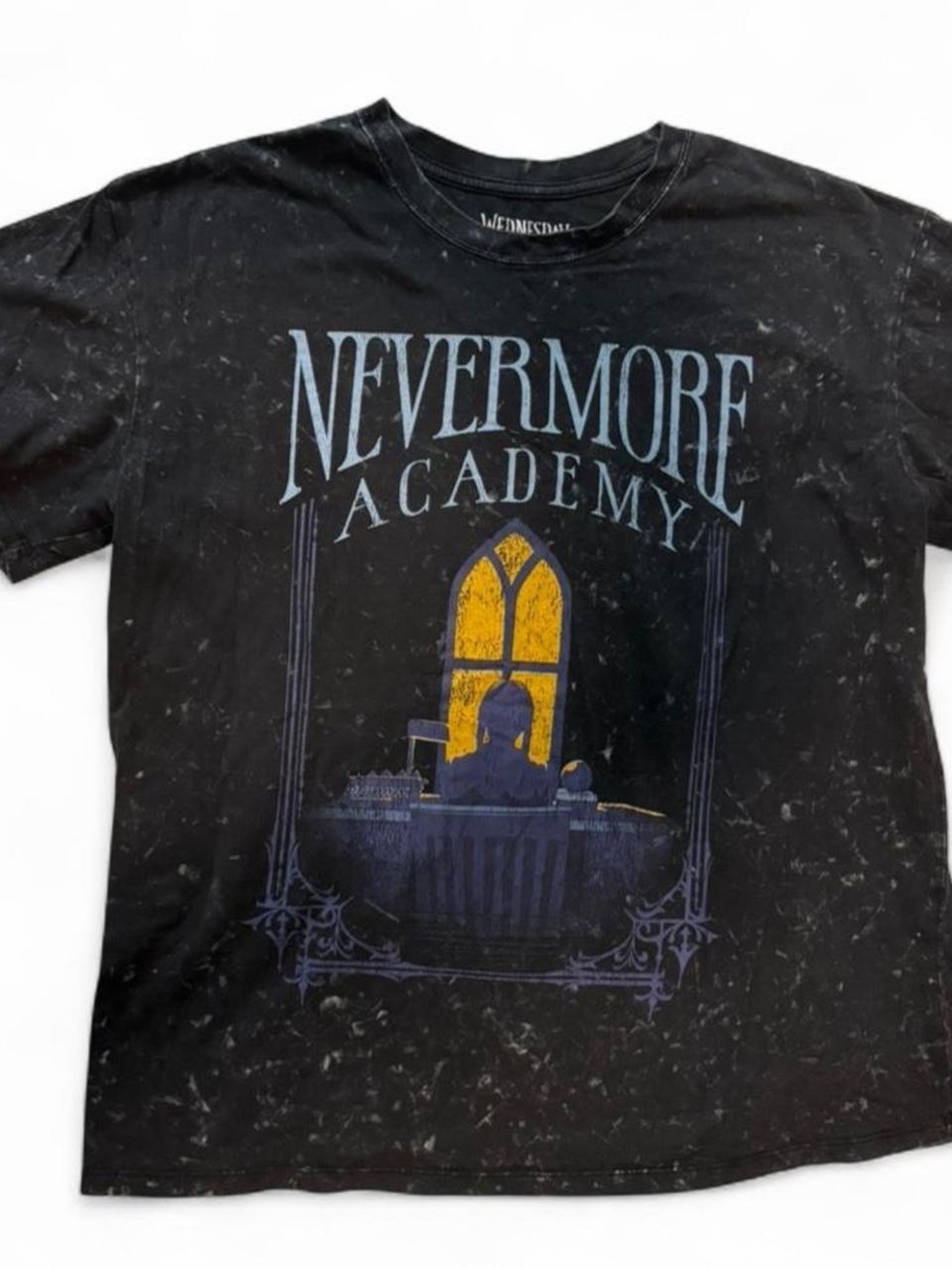 Nevermore Academy Black Graphic Tee - Womens Short Sleeve